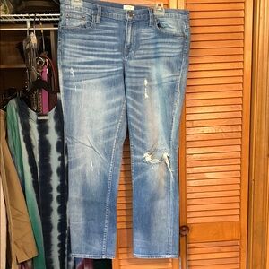 J. Crew slim broken in boyfriend jeans